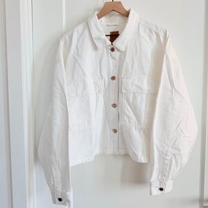 GAP Off-White Jean Jacket